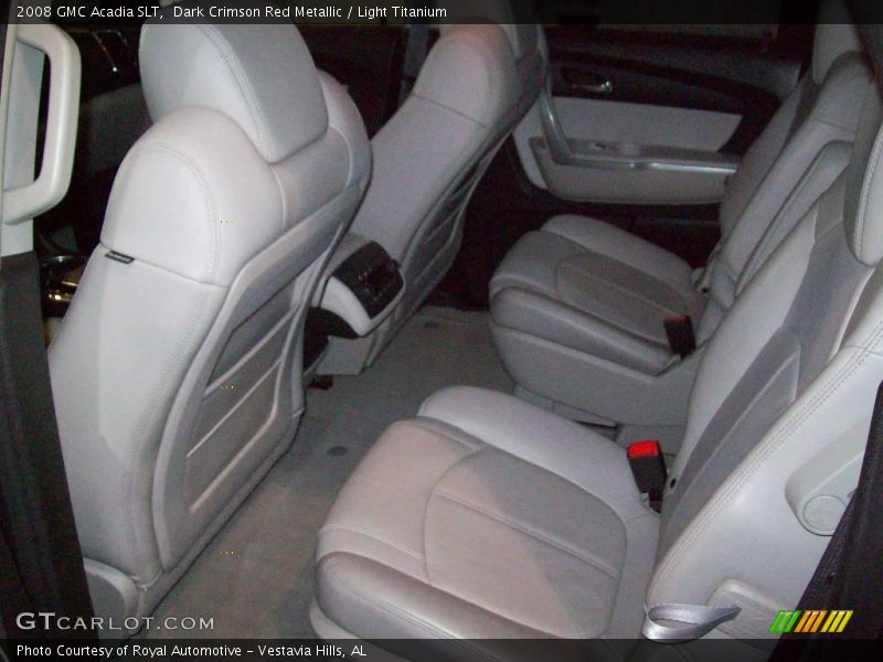 Dark Crimson Red Metallic / Light Titanium 2008 GMC Acadia SLT