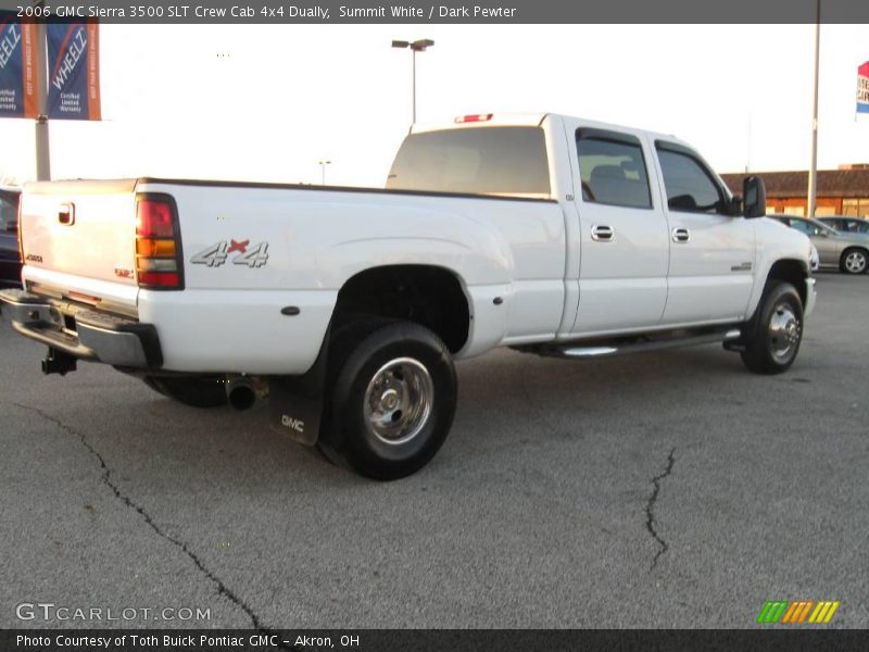 Summit White / Dark Pewter 2006 GMC Sierra 3500 SLT Crew Cab 4x4 Dually