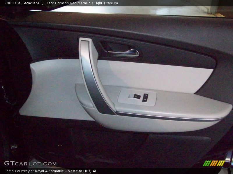 Dark Crimson Red Metallic / Light Titanium 2008 GMC Acadia SLT