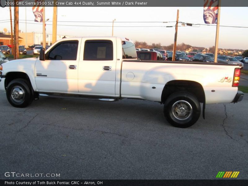 Summit White / Dark Pewter 2006 GMC Sierra 3500 SLT Crew Cab 4x4 Dually