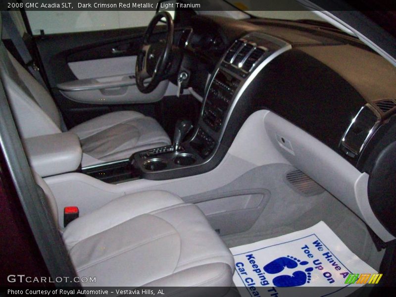 Dark Crimson Red Metallic / Light Titanium 2008 GMC Acadia SLT