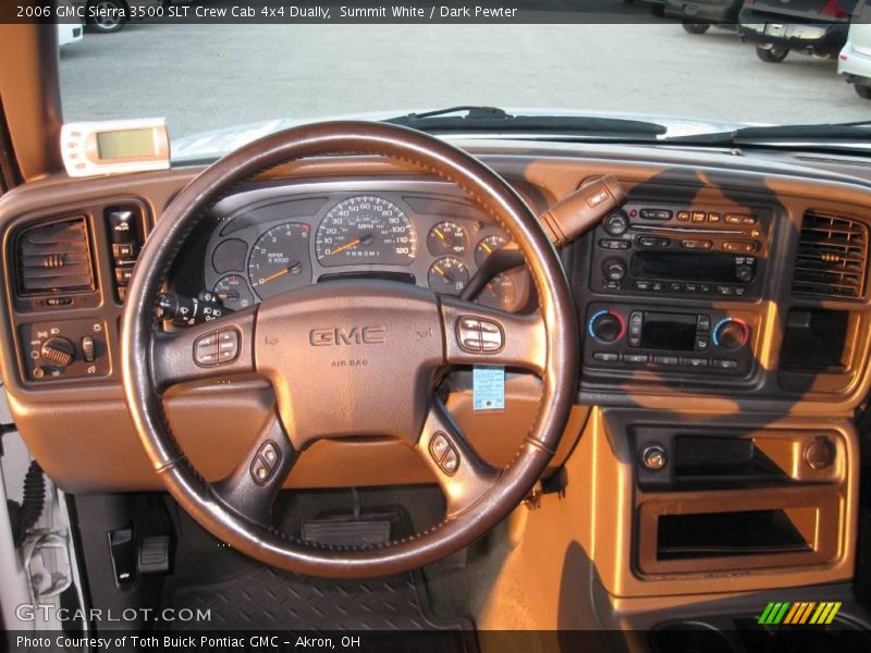 Summit White / Dark Pewter 2006 GMC Sierra 3500 SLT Crew Cab 4x4 Dually