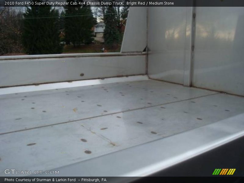 Bright Red / Medium Stone 2010 Ford F450 Super Duty Regular Cab 4x4 Chassis Dump Truck