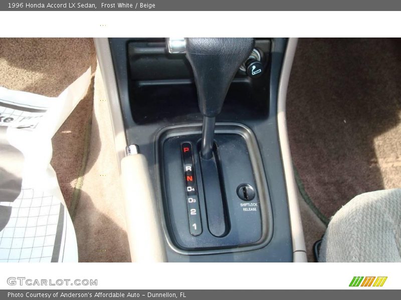 Frost White / Beige 1996 Honda Accord LX Sedan