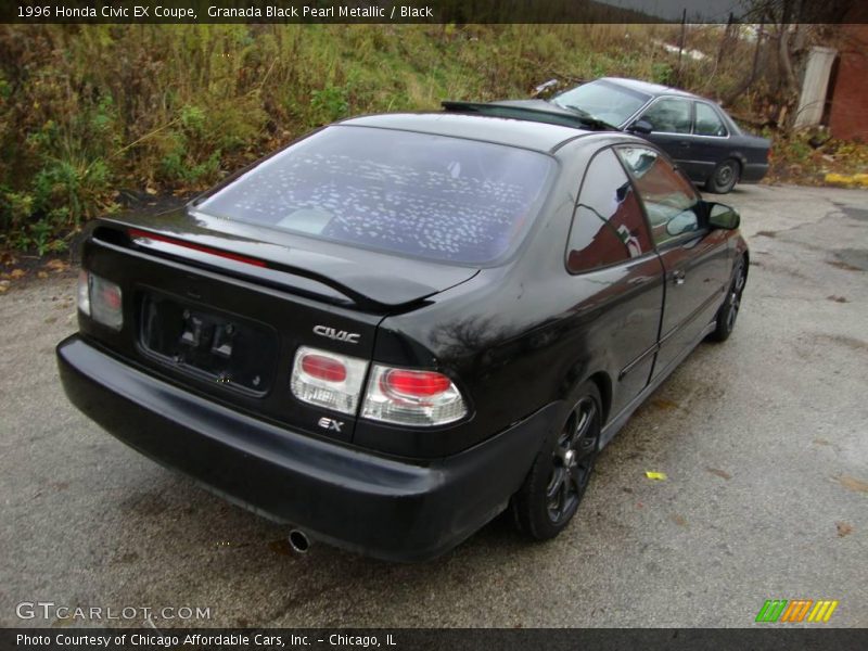 Granada Black Pearl Metallic / Black 1996 Honda Civic EX Coupe