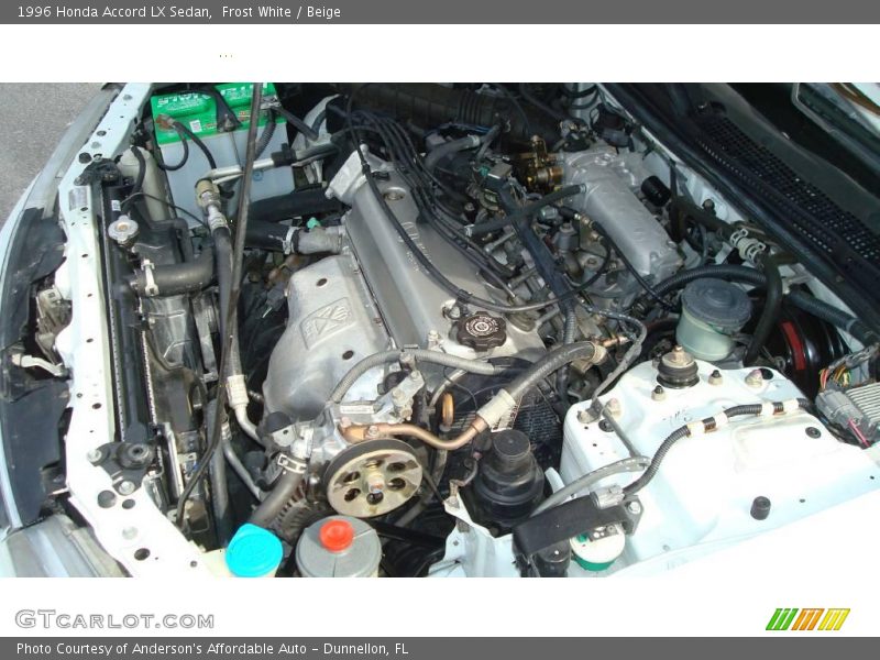 Frost White / Beige 1996 Honda Accord LX Sedan