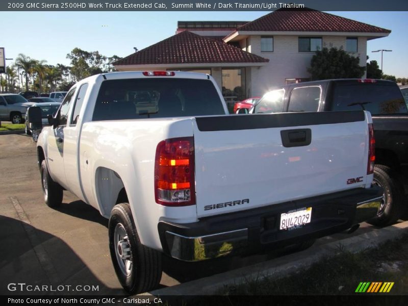 Summit White / Dark Titanium/Light Titanium 2009 GMC Sierra 2500HD Work Truck Extended Cab