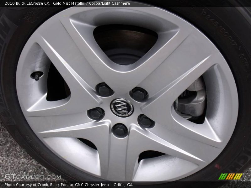 Gold Mist Metallic / Cocoa/Light Cashmere 2010 Buick LaCrosse CX