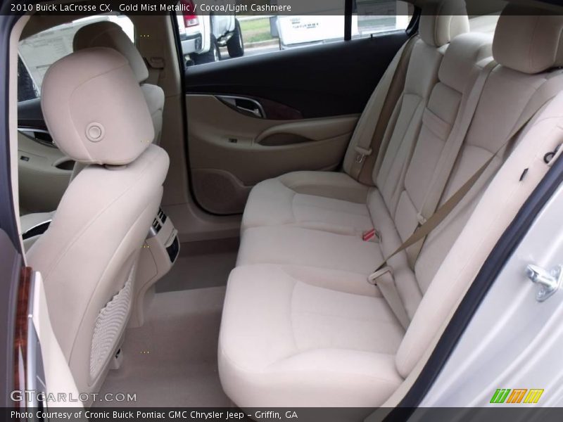 Gold Mist Metallic / Cocoa/Light Cashmere 2010 Buick LaCrosse CX