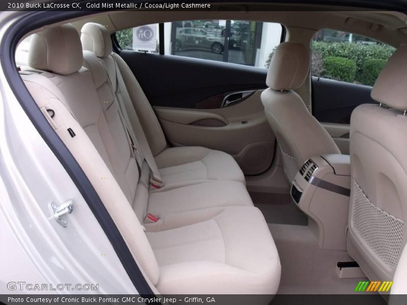Gold Mist Metallic / Cocoa/Light Cashmere 2010 Buick LaCrosse CX