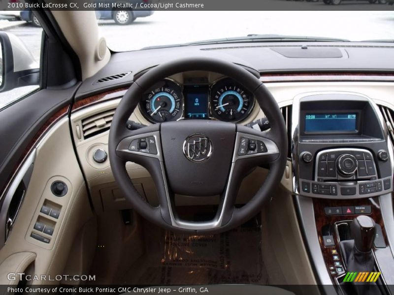 Gold Mist Metallic / Cocoa/Light Cashmere 2010 Buick LaCrosse CX