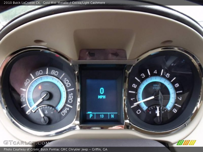 Gold Mist Metallic / Cocoa/Light Cashmere 2010 Buick LaCrosse CX