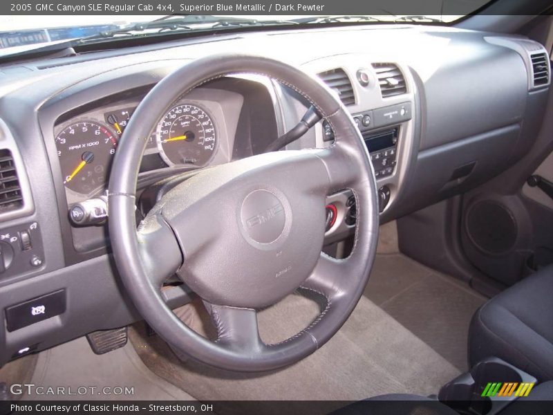 Superior Blue Metallic / Dark Pewter 2005 GMC Canyon SLE Regular Cab 4x4