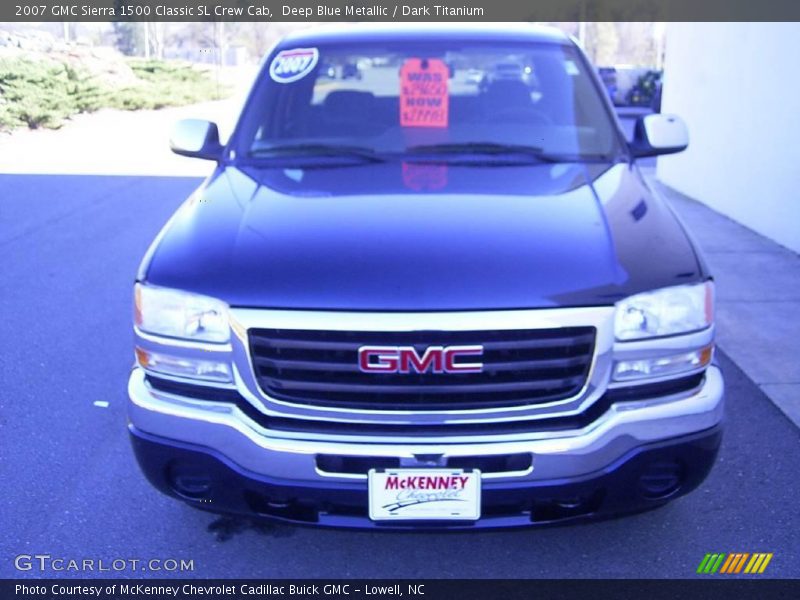 Deep Blue Metallic / Dark Titanium 2007 GMC Sierra 1500 Classic SL Crew Cab