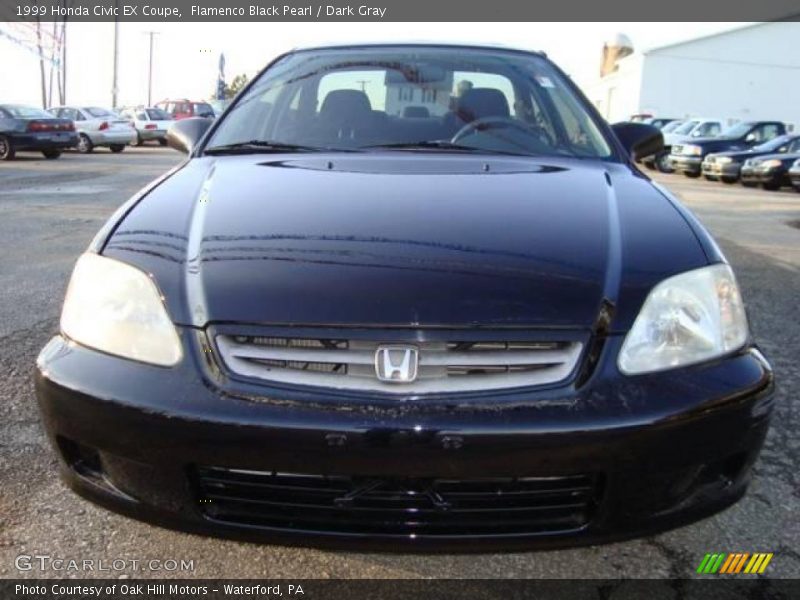 Flamenco Black Pearl / Dark Gray 1999 Honda Civic EX Coupe