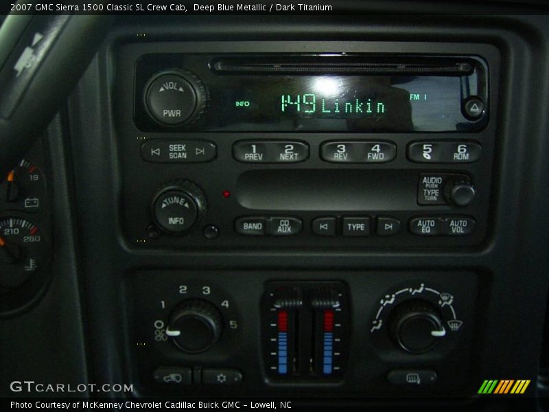 Deep Blue Metallic / Dark Titanium 2007 GMC Sierra 1500 Classic SL Crew Cab