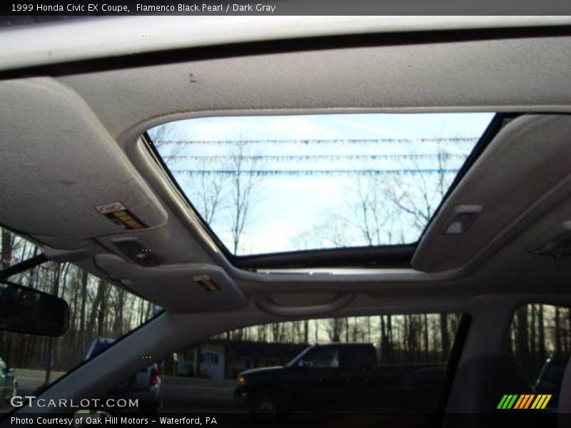 Flamenco Black Pearl / Dark Gray 1999 Honda Civic EX Coupe