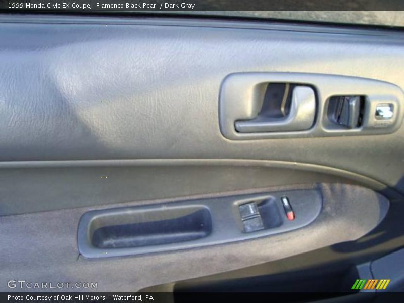 Flamenco Black Pearl / Dark Gray 1999 Honda Civic EX Coupe