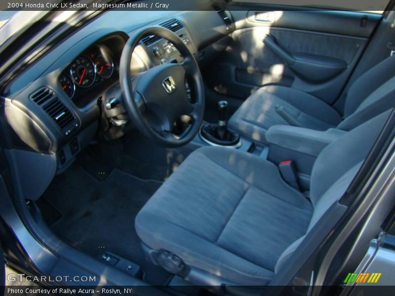 Magnesium Metallic / Gray 2004 Honda Civic LX Sedan