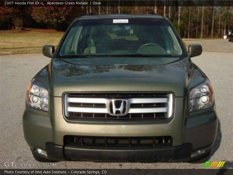 Aberdeen Green Metallic / Olive 2007 Honda Pilot EX-L