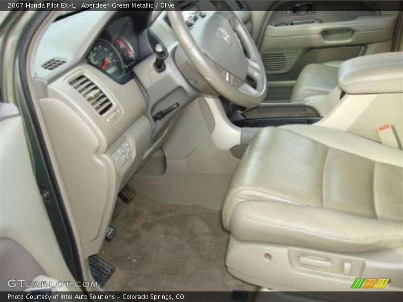 Aberdeen Green Metallic / Olive 2007 Honda Pilot EX-L