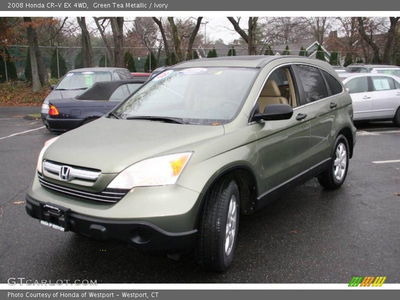 Green Tea Metallic / Ivory 2008 Honda CR-V EX 4WD