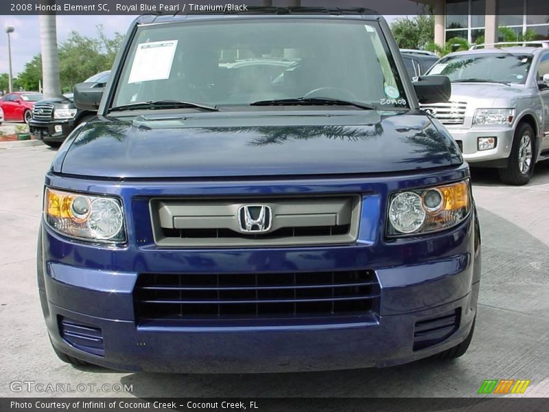 Royal Blue Pearl / Titanium/Black 2008 Honda Element SC