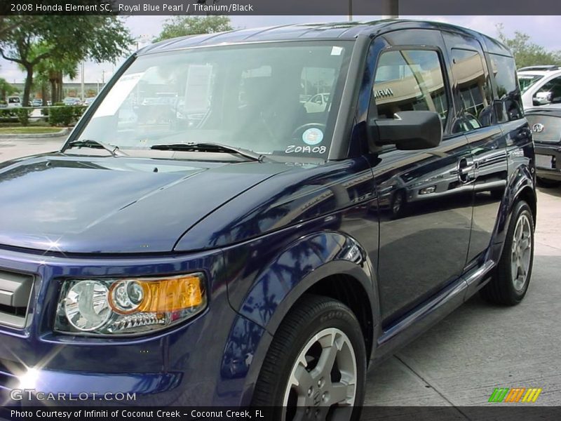 Royal Blue Pearl / Titanium/Black 2008 Honda Element SC