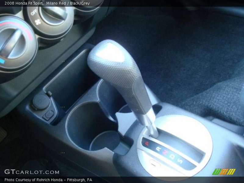 Milano Red / Black/Grey 2008 Honda Fit Sport