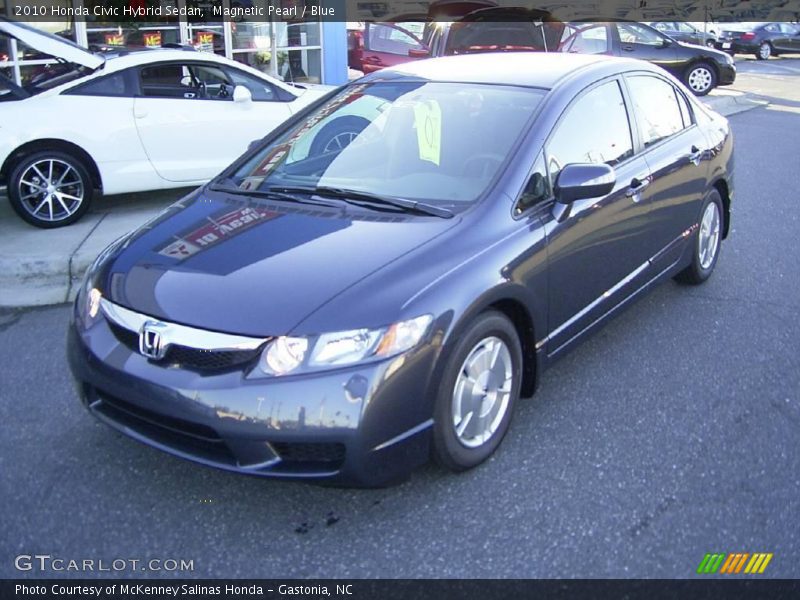 Magnetic Pearl / Blue 2010 Honda Civic Hybrid Sedan