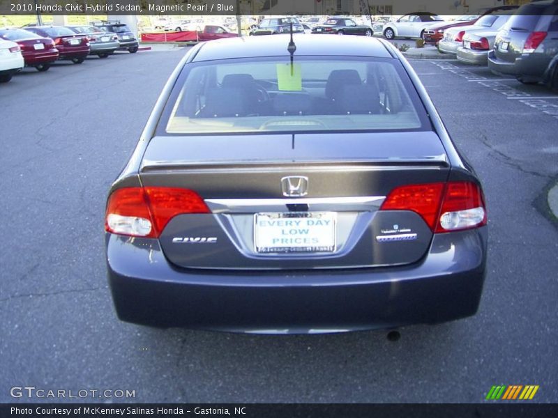 Magnetic Pearl / Blue 2010 Honda Civic Hybrid Sedan