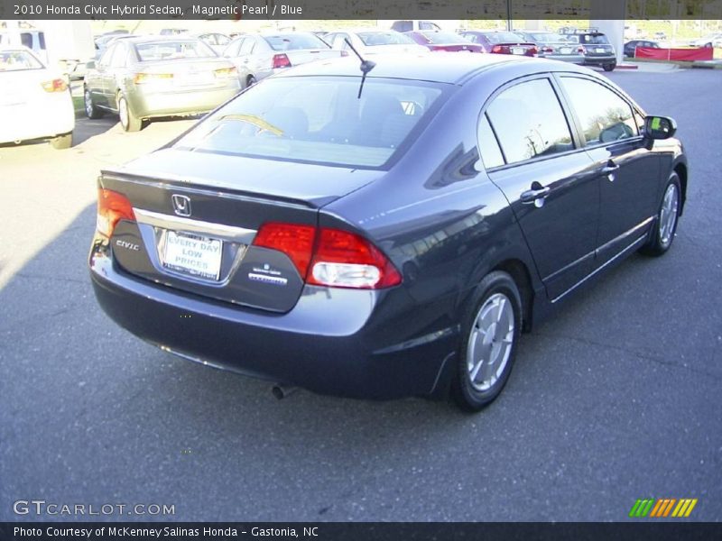 Magnetic Pearl / Blue 2010 Honda Civic Hybrid Sedan