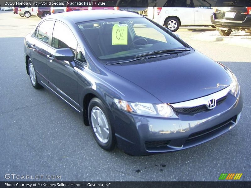 Magnetic Pearl / Blue 2010 Honda Civic Hybrid Sedan