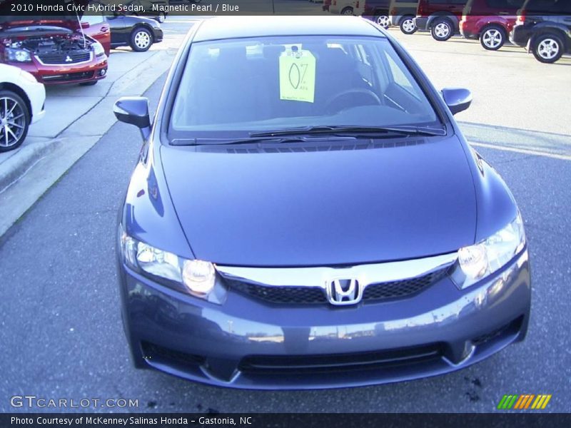 Magnetic Pearl / Blue 2010 Honda Civic Hybrid Sedan
