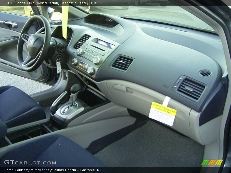 Magnetic Pearl / Blue 2010 Honda Civic Hybrid Sedan