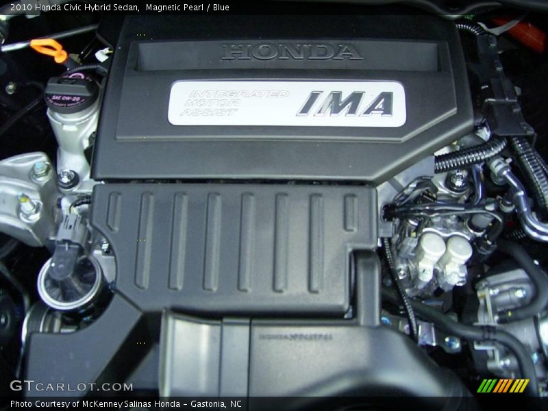 Magnetic Pearl / Blue 2010 Honda Civic Hybrid Sedan