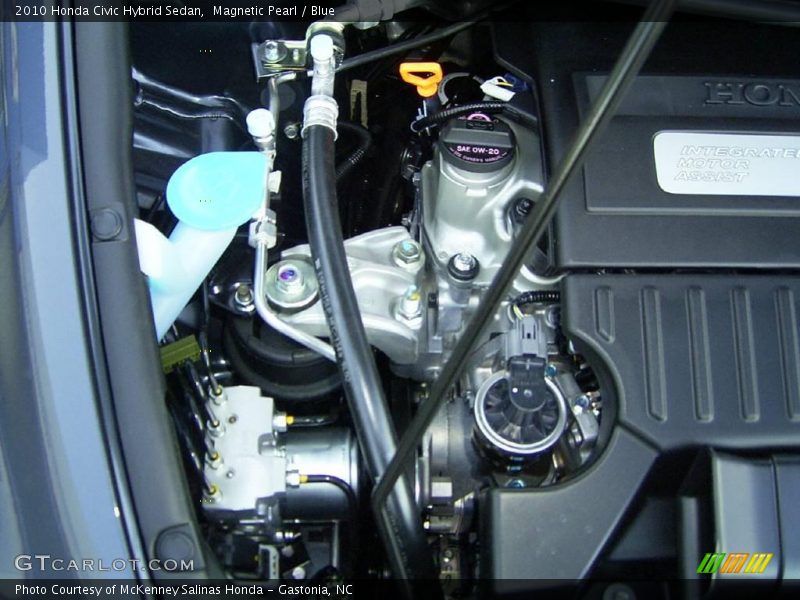Magnetic Pearl / Blue 2010 Honda Civic Hybrid Sedan