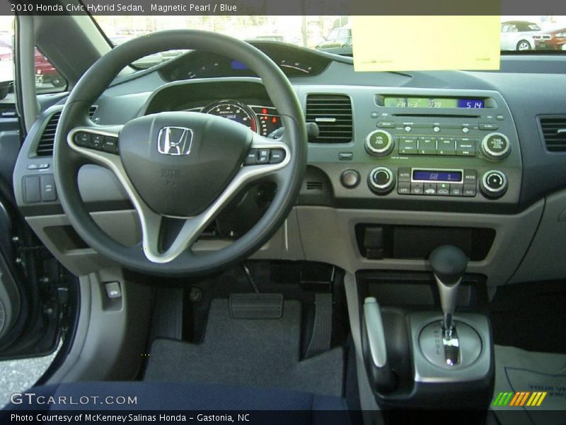 Magnetic Pearl / Blue 2010 Honda Civic Hybrid Sedan