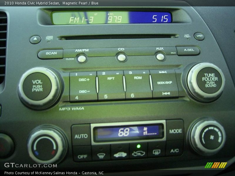 Magnetic Pearl / Blue 2010 Honda Civic Hybrid Sedan