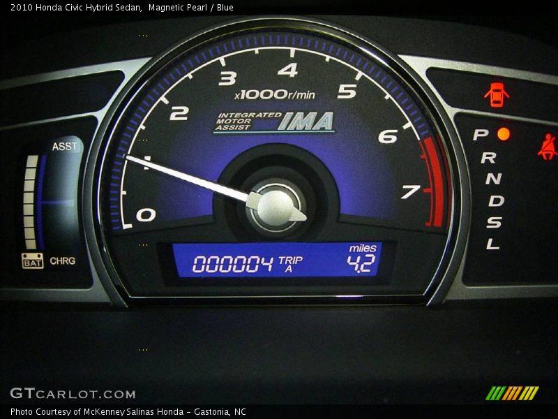 Magnetic Pearl / Blue 2010 Honda Civic Hybrid Sedan