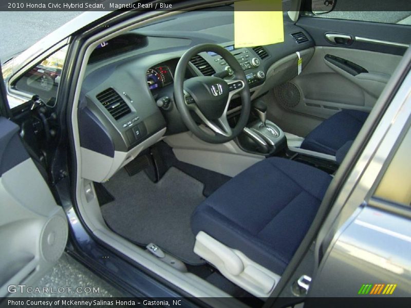 Magnetic Pearl / Blue 2010 Honda Civic Hybrid Sedan