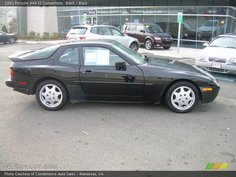 Black / Black 1991 Porsche 944 S2 Convertible