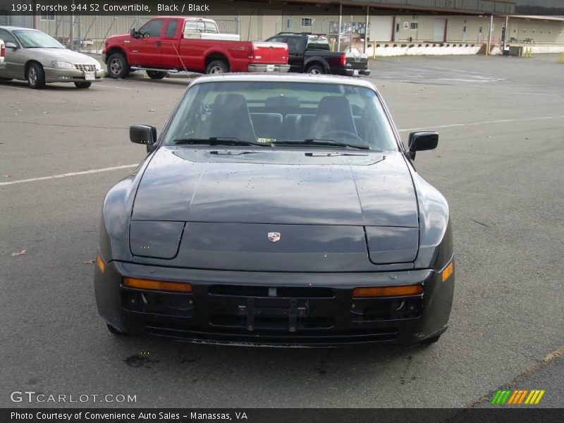 Black / Black 1991 Porsche 944 S2 Convertible