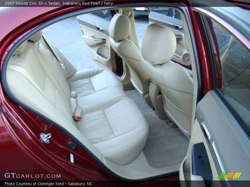 Habanero Red Pearl / Ivory 2007 Honda Civic EX-L Sedan