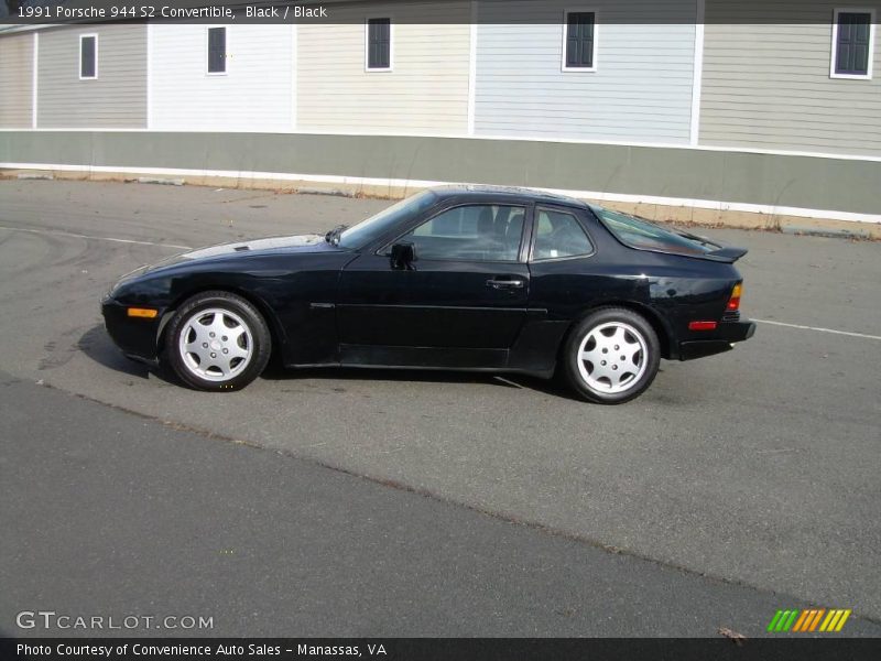 Black / Black 1991 Porsche 944 S2 Convertible