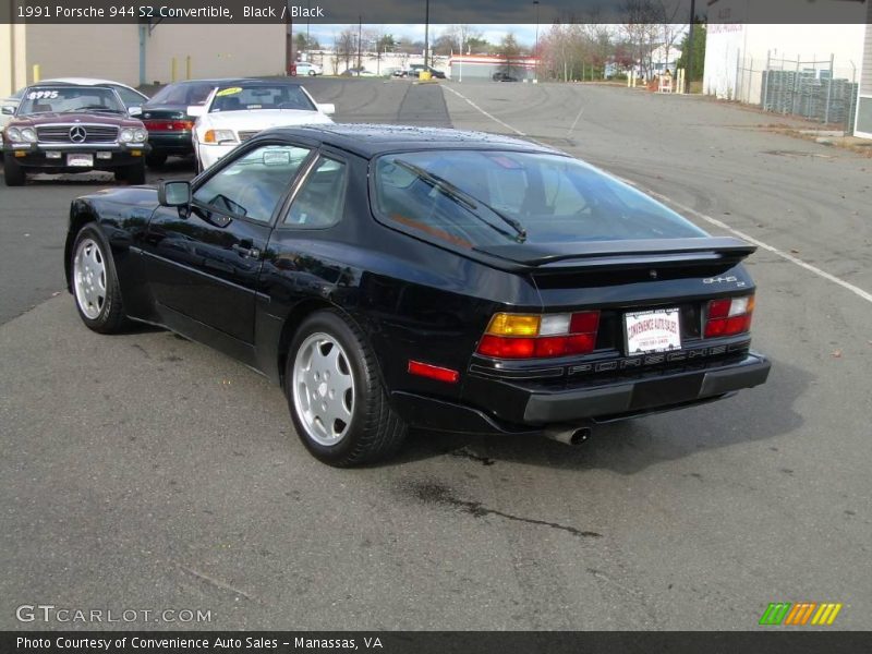 Black / Black 1991 Porsche 944 S2 Convertible