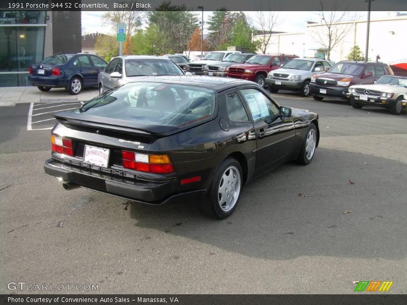 Black / Black 1991 Porsche 944 S2 Convertible