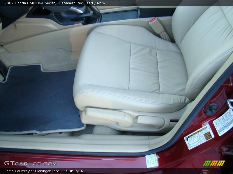 Habanero Red Pearl / Ivory 2007 Honda Civic EX-L Sedan