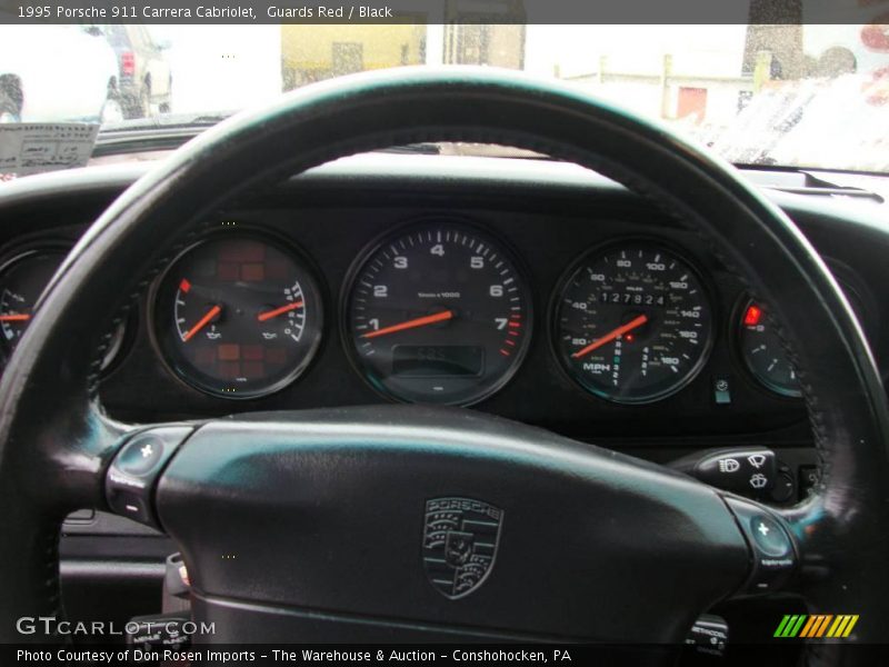 Guards Red / Black 1995 Porsche 911 Carrera Cabriolet