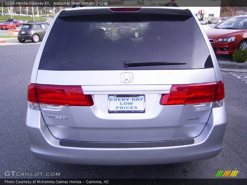 Alabaster Silver Metallic / Gray 2010 Honda Odyssey EX